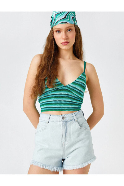 Топ Koton Heart Neck Crop