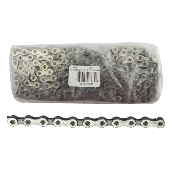 KMC X10.93 Chain - 10-Speed, 116 Links, Silver, Bulk Box of 25