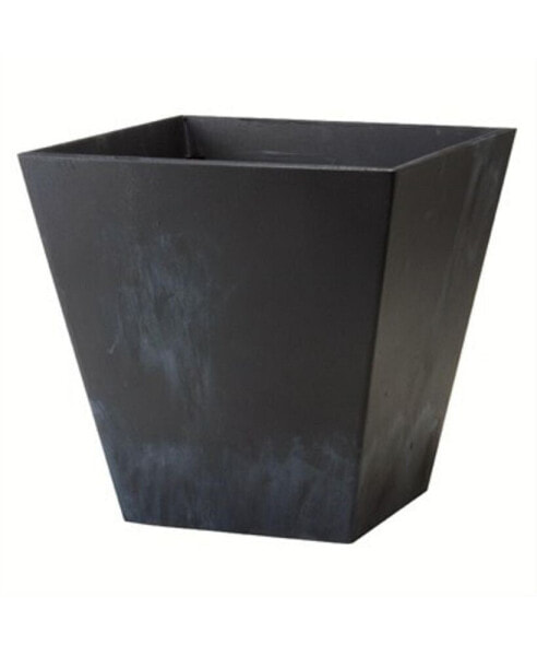 ArtStone Ella Planter Square Black 10 Inch