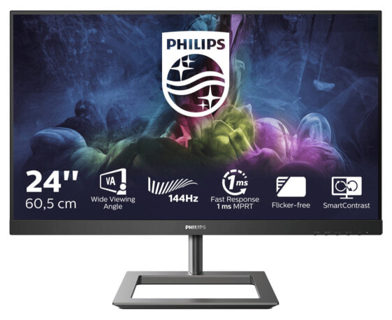 Philips E Line 242E1GAJ/00 - 60.5 cm (23.8") - 1920 x 1080 pixels - Full HD - LCD - 4 ms - Black - Chrome