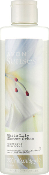 Duschgel-Creme Weiße Lilie - Avon Senses White Lily Shower Gel 250 ml