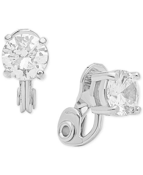 Серьги Anne Klein Crystal Solitaire Comfort