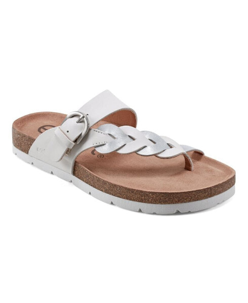 Women's Alyce Round Toe Footbed Slip-On Casual Sandals
