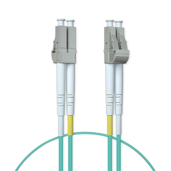 OM3 LC to LC Fibre Optic Patch Cable 0.5 m (1.6 ft) Multimode Duplex 50/125 Fibre Optic Cable for 10Gb/Gigabit SFP Transceiver, Multi-Way