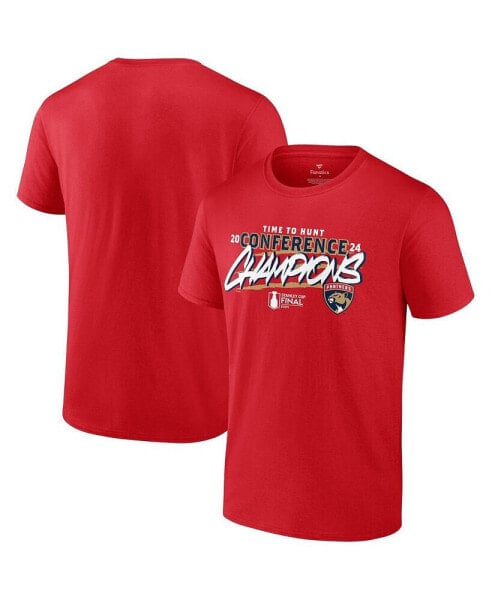 Men's Red Florida Panthers 2024 Eastern Conference Champions Hometown T-Shirt