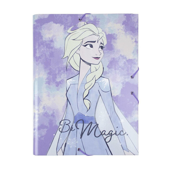Папка лиловая Frozen Be Magic A4 24 x 34 x 4 см - Детям > Товары для школы > Тетради, блокноты, дневники