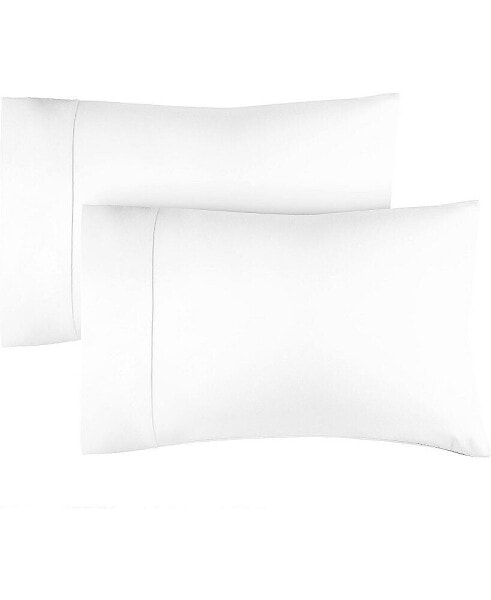 Pillowcase Set of 2, 400 Thread Count 100% Cotton - Queen