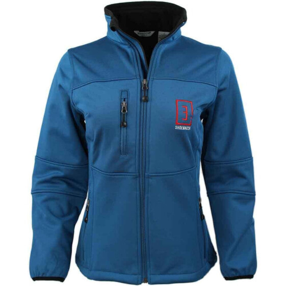 SHOEBACCA Soft Shell Jacket Womens Blue Casual Athletic Outerwear 8250-TL-SB