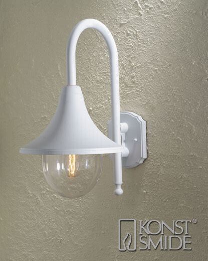 Konstsmide 7237-250 - Outdoor wall lighting - White - Garden - Patio - 1 bulb(s) - Clear - AC