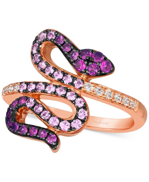 Кольцо Le Vian Ombré Snake Strawberry.