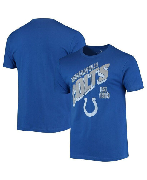 Men's Royal Indianapolis Colts Slant T-shirt