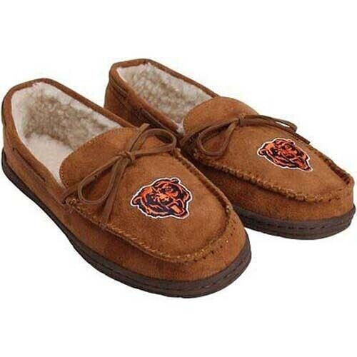 Forever Collectibles NFL NEW Chicago Bears Mens Moccasins Slippers