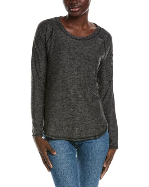 Barefoot Dreams Malibu Collection Butterchic Knit T-Shirt Women's Grey S