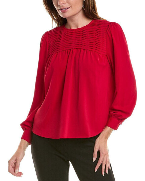 Nanette Nanette Lepore Smocked Yoke Blouse Women's