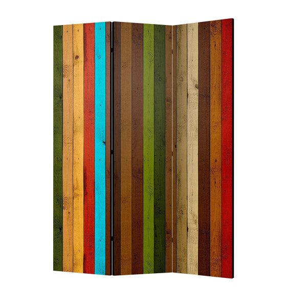 Paravent Wooden Rainbow