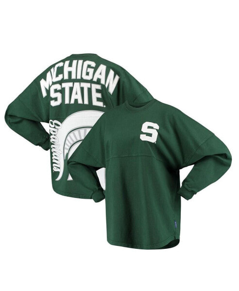 Футболка Spirit Jersey женская Зеленая Michigan State Spartans Loud n Proud