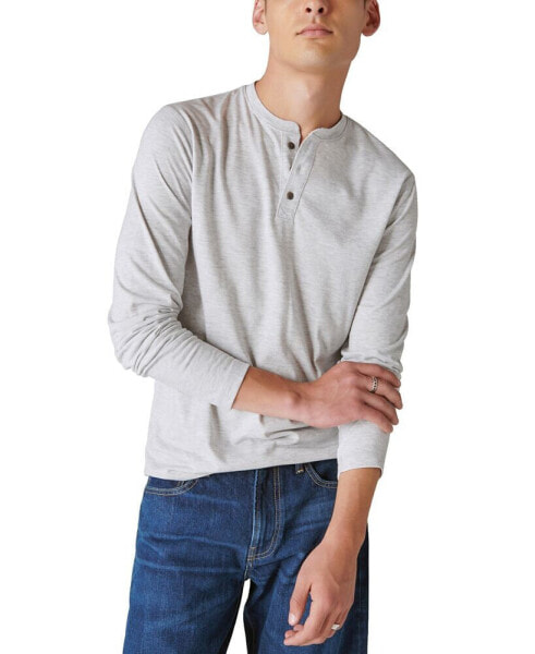 Men's Long-Sleeve Henley T-Shirt