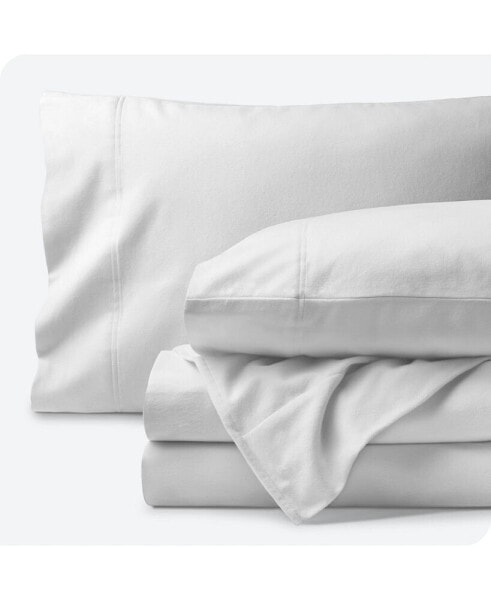 Постельное белье Bare Home органический фланельный набор на двуспальную кровать