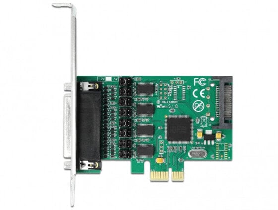 Delock 89938 - PCIe - Full-height / Low-profile - PCIe 1.1 - Green - WCH384L - 230.4 Kbit/s