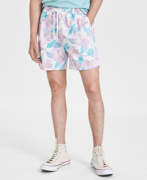 Men's Leaf-Print Shorts, Created for Macy's