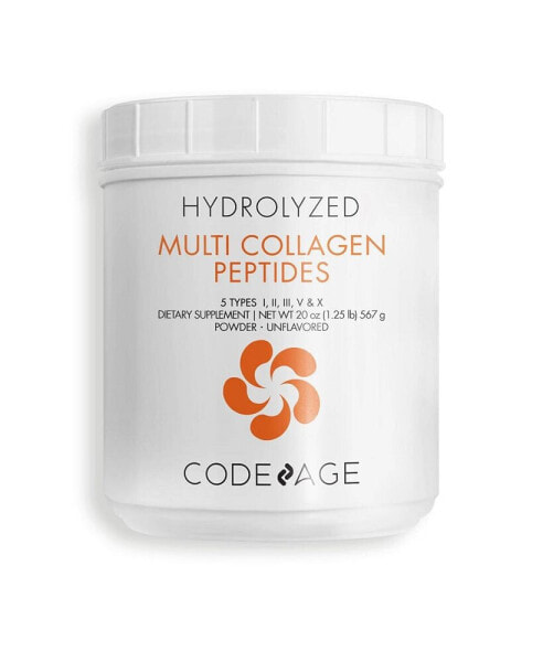 Multi Collagen Protein Powder Large Hydrolyzed Grass Fed 20 oz