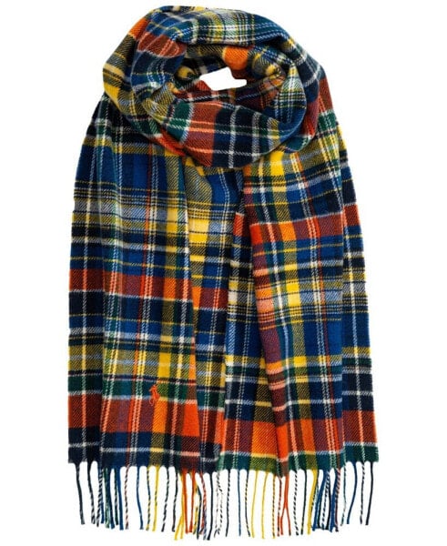 Men's Woolen Plaid Scarf