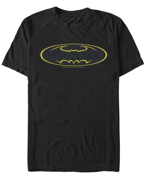 DC Men's Batman Outline Logo Short Sleeve T-Shirt