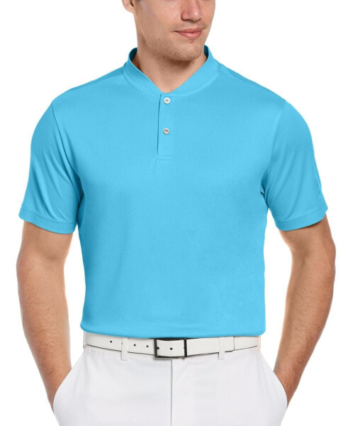 Pga Tour Men s Edge Collar Polo Shirt Blue Blossom XXL