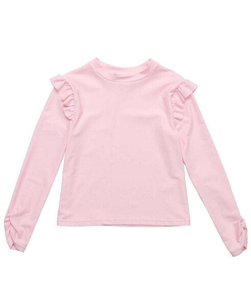 Toddler, Child Girls Ballet Pink LS Rash Top