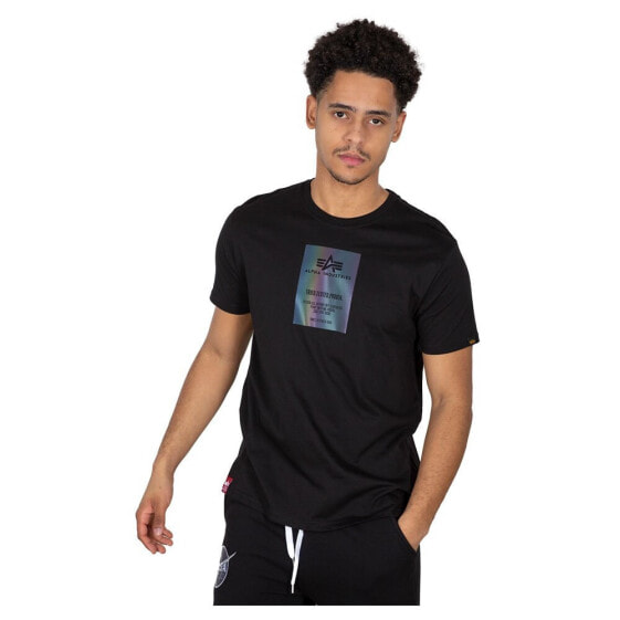 ALPHA INDUSTRIES Rainbow Reflective Label short sleeve T-shirt