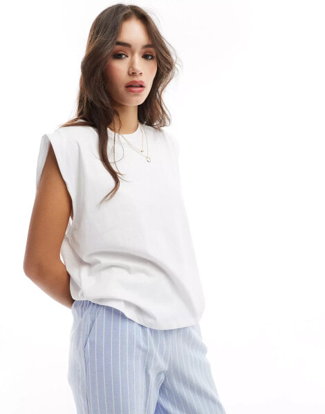 Vero Moda vest top in white