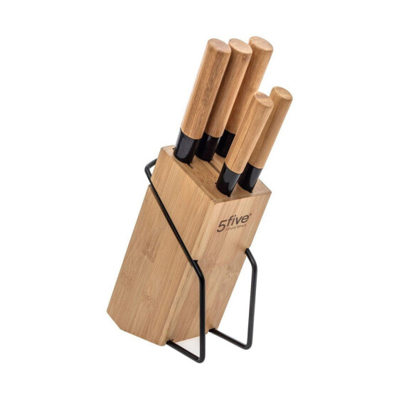 Ножи кухонные 5Five Набор с деревянной подставкой