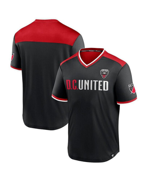 Men's Black D.C. United Line Up Striker V-Neck T-Shirt