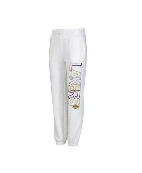 Women's White Los Angeles Lakers Sunray Pants