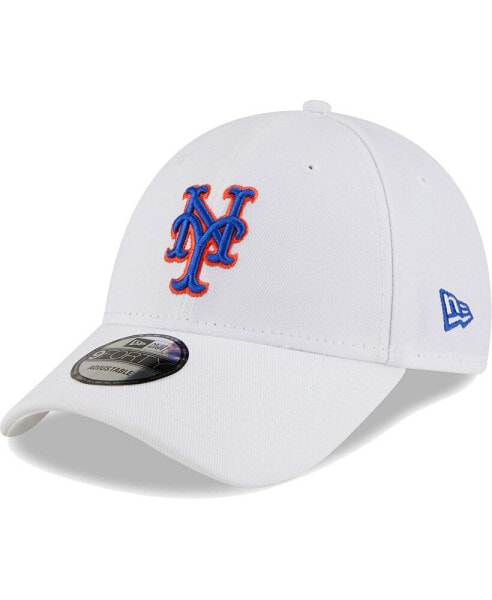 Men's White New York Mets League II 9FORTY Adjustable Hat