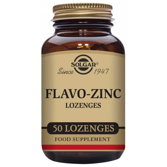 Вкусные леденцы с цинком Solgar Zinc Flavo-Zinc 50 единиц