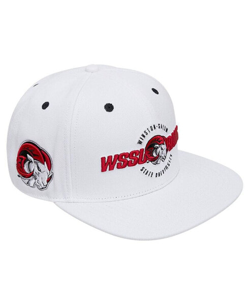 Men's White Winston Salem Rams Evergreen Wool Snapback Hat