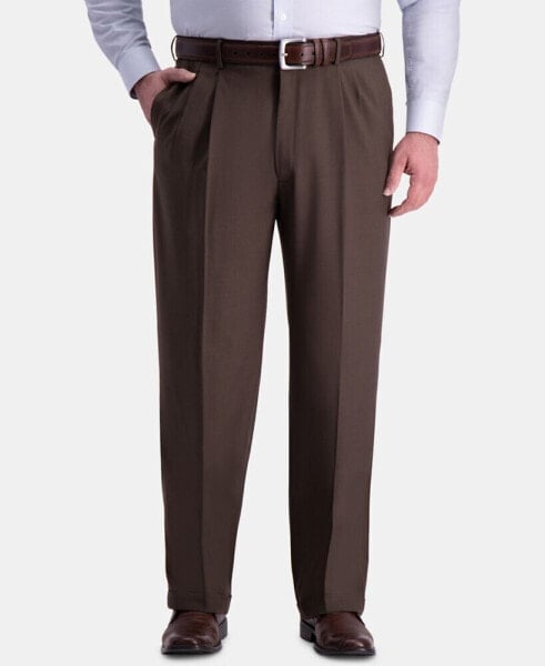 Men's Big & Tall Premium Comfort Stretch Classic-Fit Solid Pleated Dress Pants