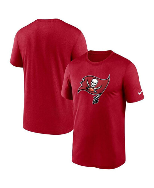 Men's Red Tampa Bay Buccaneers Legend Logo Performance T-shirt