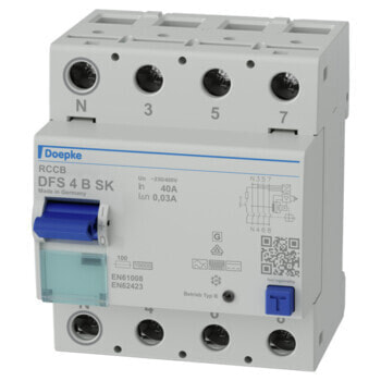 Doepke DFS 4 080-4/0,30-B SK - Residual-current device - Type B - IP20