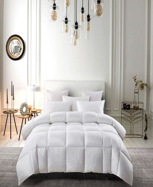 White Down Fiber & Feather Light Warmth Comforter, King