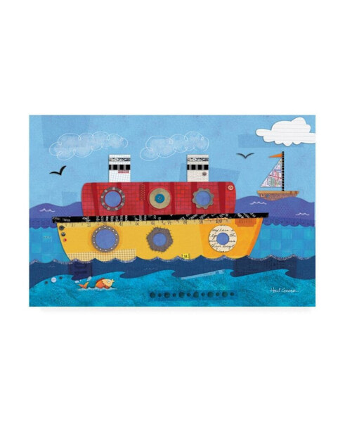 Holli Conger Boat Collage Canvas Art - 36.5" x 48"