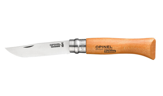 Нож складной Opinel 000402 - для кемпинга/скаутов - углеродистая сталь - дерево - нержавеющая сталь - 1 инструмент