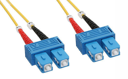 InLine fiber optical duplex cable SC/SC 9/125µm OS2 2m