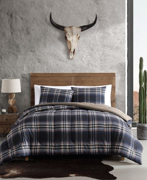 City Flats Plaid Reversible Duvet Cover Set, King