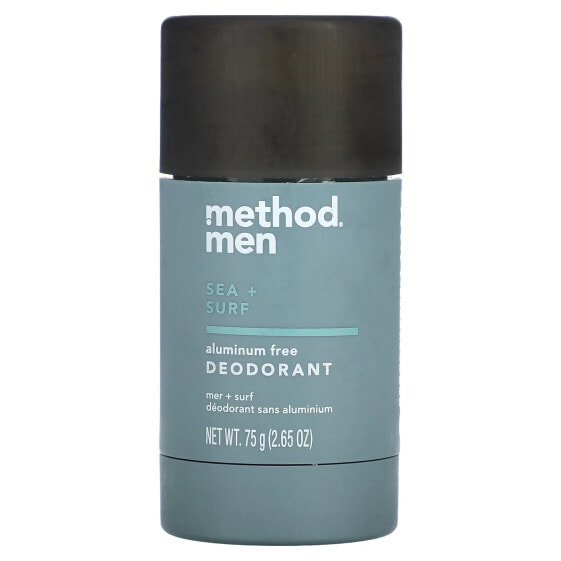 Men, Aluminum Free Deodorant, Sea + Surf, 2.65 oz (75 g)