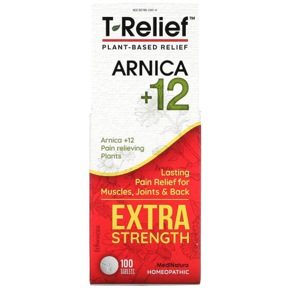 Травяной препарат MediNatura T-Relief, Arnica +12, Extra Strength, 100 таблеток