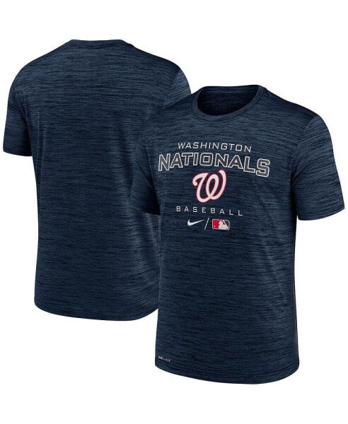 Men's Navy Washington Nationals Authentic Collection Velocity Practice Performance T-shirt