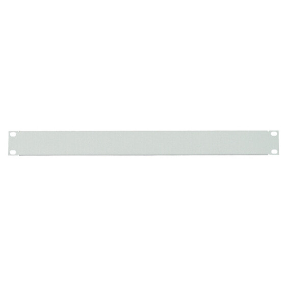 LogiLink PN101G - Vented blank panel - Grey - Steel - 1U - 48.3 cm (19") - 482 mm