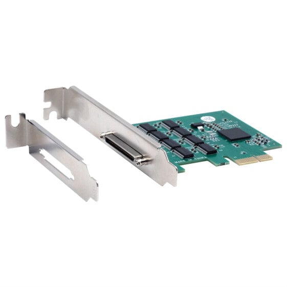 Exsys PCIe-Karte 8S Seriell RS-232 Octopus Kabel inkl.LowProfilBügel - PCI-Express